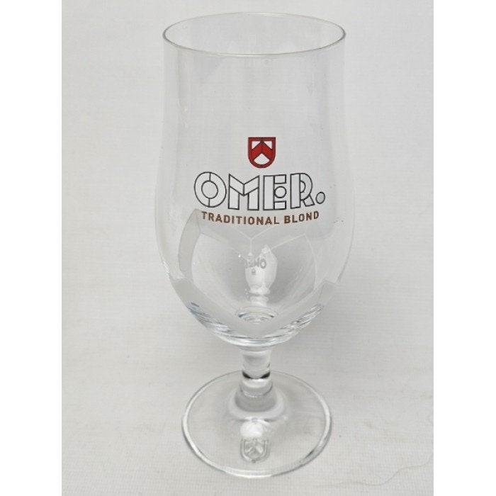 # Omer bierglas glas, Ophalen of Verzenden, Gebruikt, Bierglas