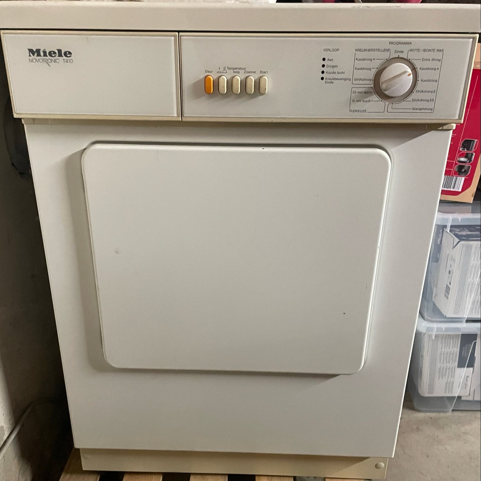 Miele Novotronic T410 Wasdroger - Gebruikt, Ophalen, 6 tot 8 kg, Gebruikt, Luchtafvoer