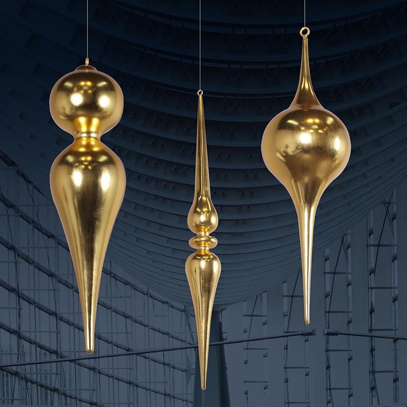 Twinkle Cone Gold or Silver– Kerstbal Hoogte 92 cm