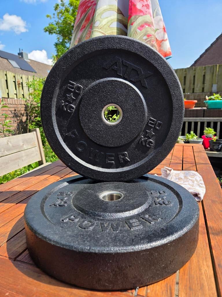 ATX Halterschijven 20 KG - Set van 2, Sport en Fitness, Fitnessmaterialen, Gebruikt, Halterschijven, Armen, Benen, Borst, Rug