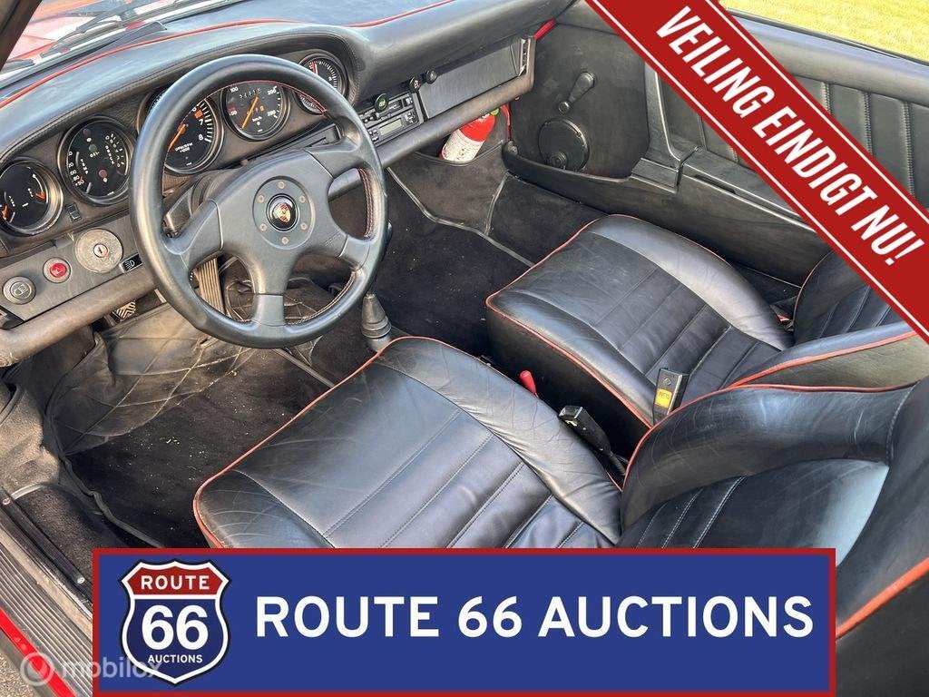 Porsche 911 Targa | 1974 | Route 66 Auctions, Auto's, Oldtimers, Overige carrosserieën, Zwart, Bedrijf, Porsche