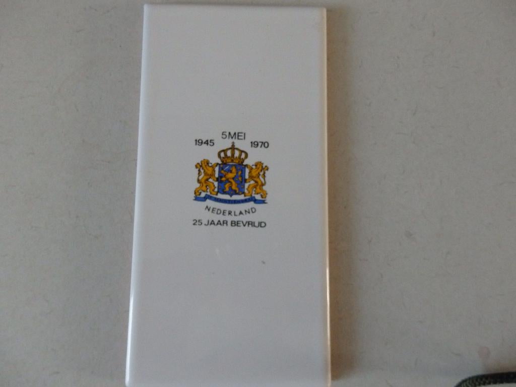 Tegeltje,  25 jaar bevrijd, Ophalen of Verzenden, Nieuw