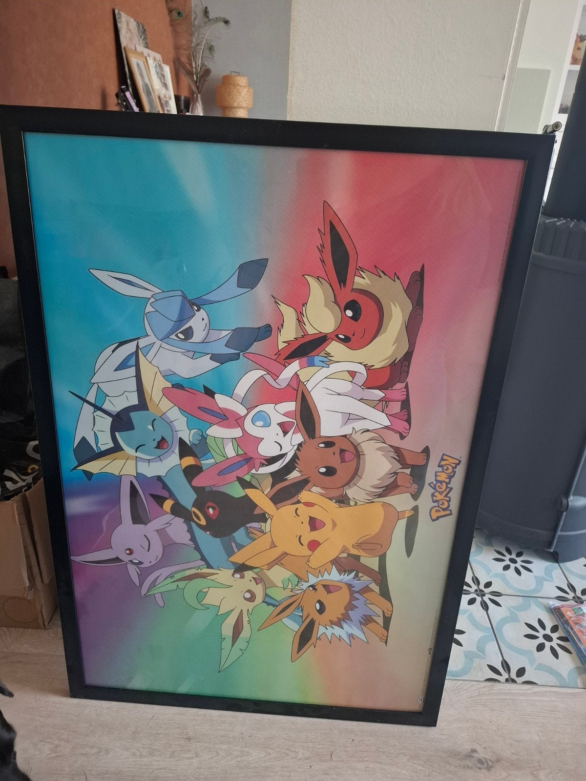 poster pokemon met lijst, Verzamelen, Ophalen of Verzenden, Film en Tv, Met lijst