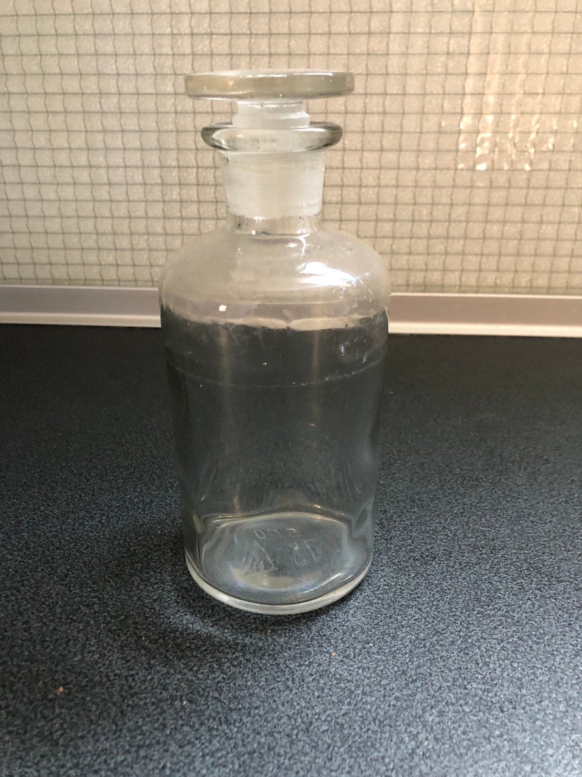 Vintage Glazen Apothekersfles met Stop - 500ml, Antiek en Kunst, Antiek | Glas en Kristal, Ophalen of Verzenden