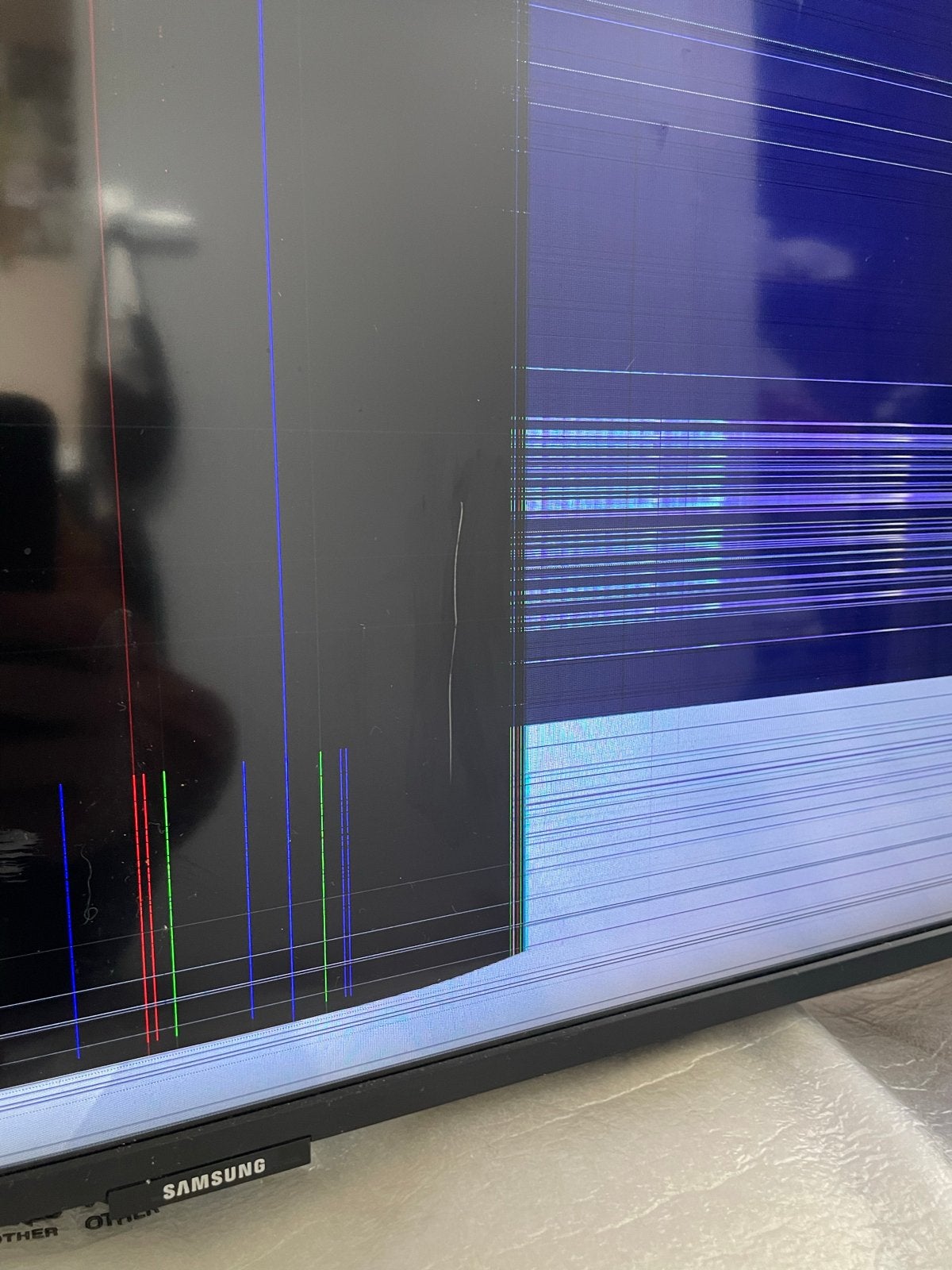Samsung QE55Q60R QLED TV - Defect voor onderdelen/hobbyist, Ophalen, QLED, Samsung, 4k (UHD)