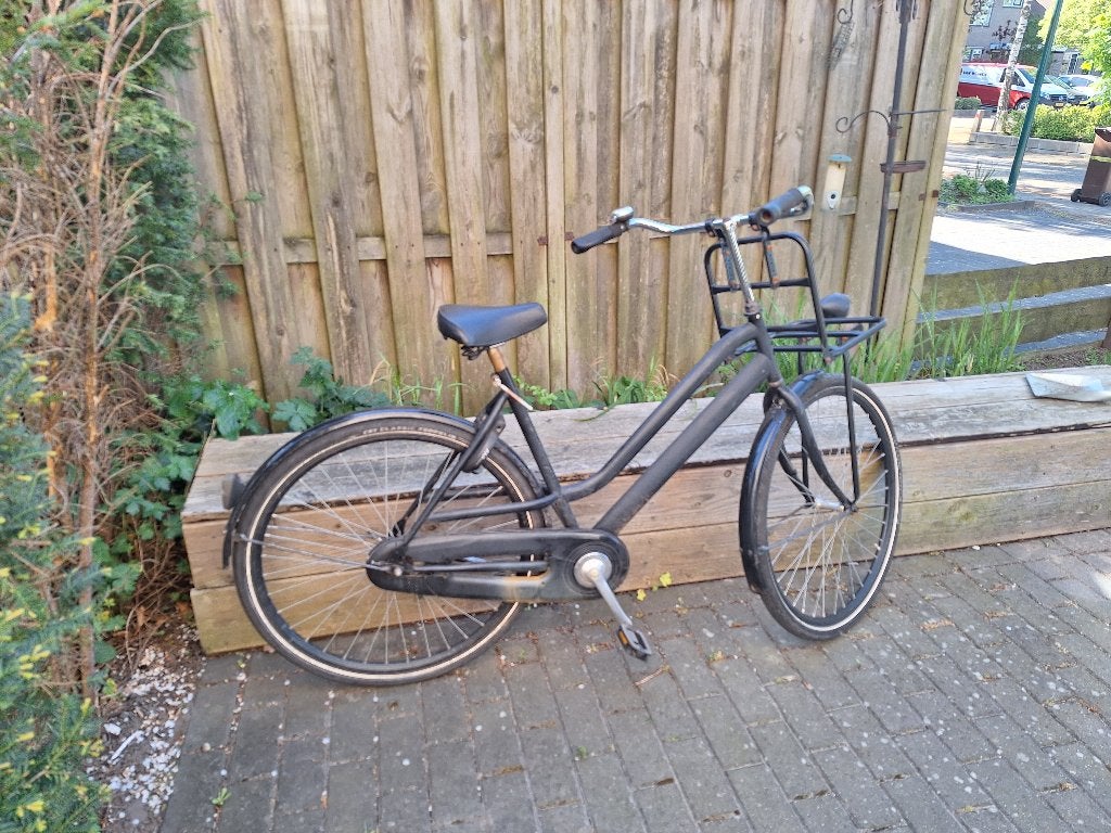 Oma dames fiets, Ophalen