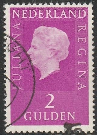 Nederland 1969955b Juliana 2g fluor, Gest Vught, Ophalen of Verzenden, Na 1940, Gestempeld