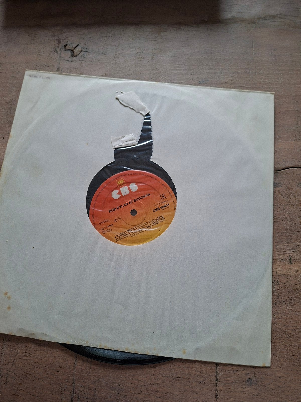 Bob Dylan - At Budokan LP (CBS 96004), LP, Gebruikt, Originele persing, Ophalen of Verzenden