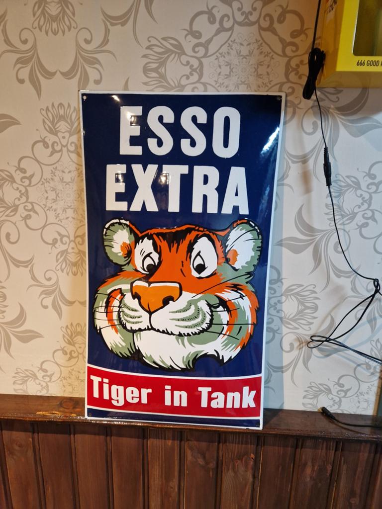 Esso Extra emaille bord, Ophalen of Verzenden