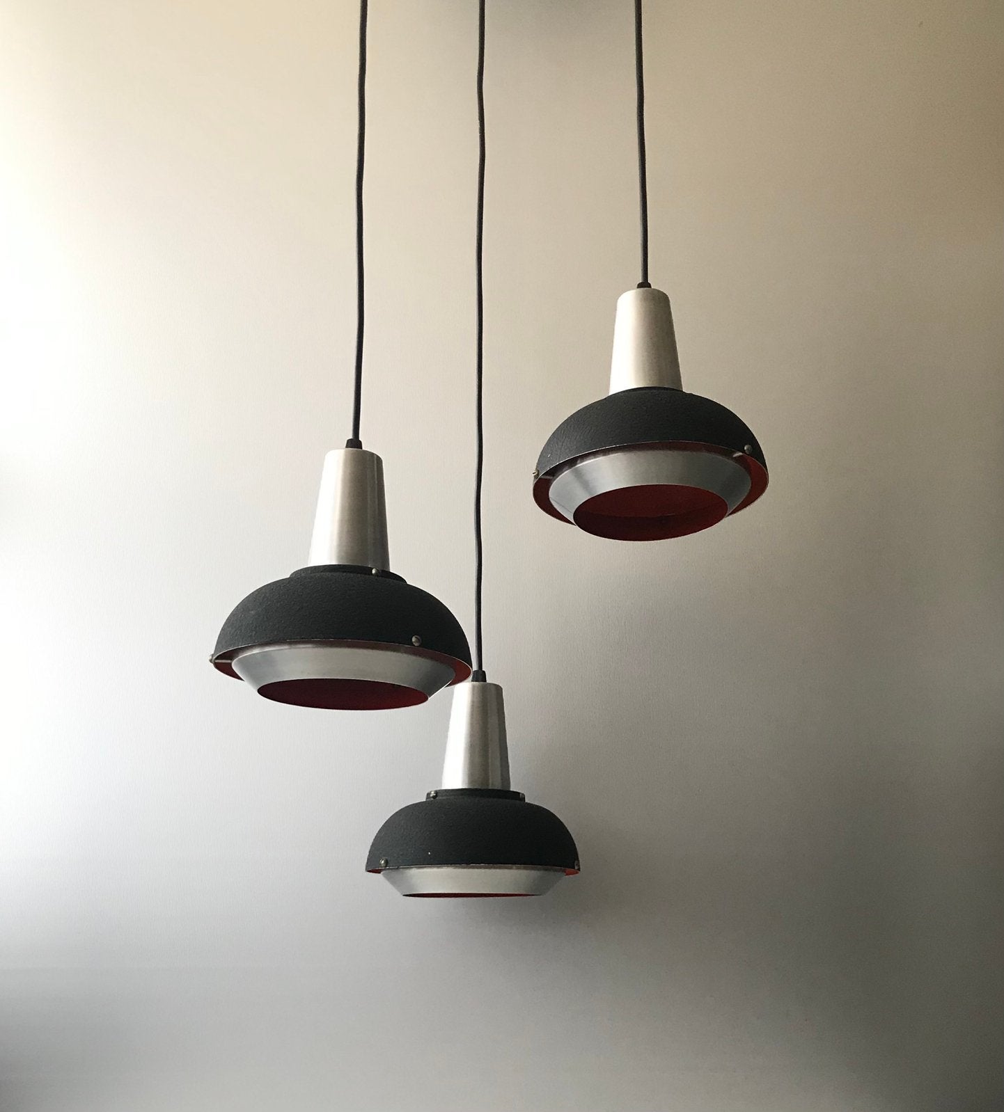 Lakro cascade lamp 60s vintage silence of the lamps, Gebruikt, Mid century modern vintage design, Metaal, E27 (groot)