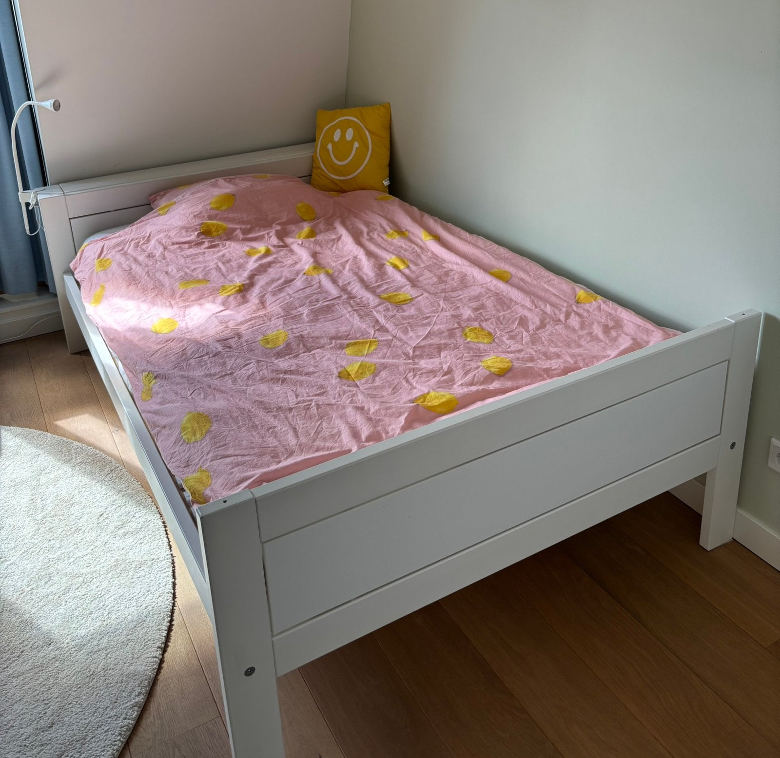 Life Time hemelbed 120x200 wit met matras, Ophalen, Gebruikt, Wit, Twijfelaar