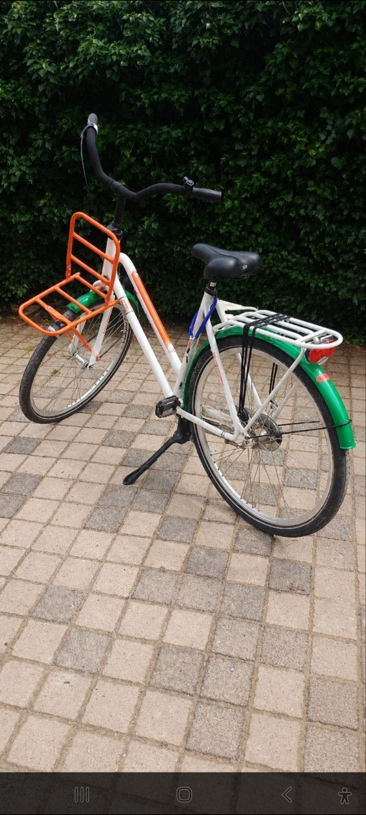 Postcodeloterij fiets met voordrager, Fietsen en Brommers, Fietsen | Dames | Damesfietsen, 53 tot 56 cm, Velgrem, Versnellingen
