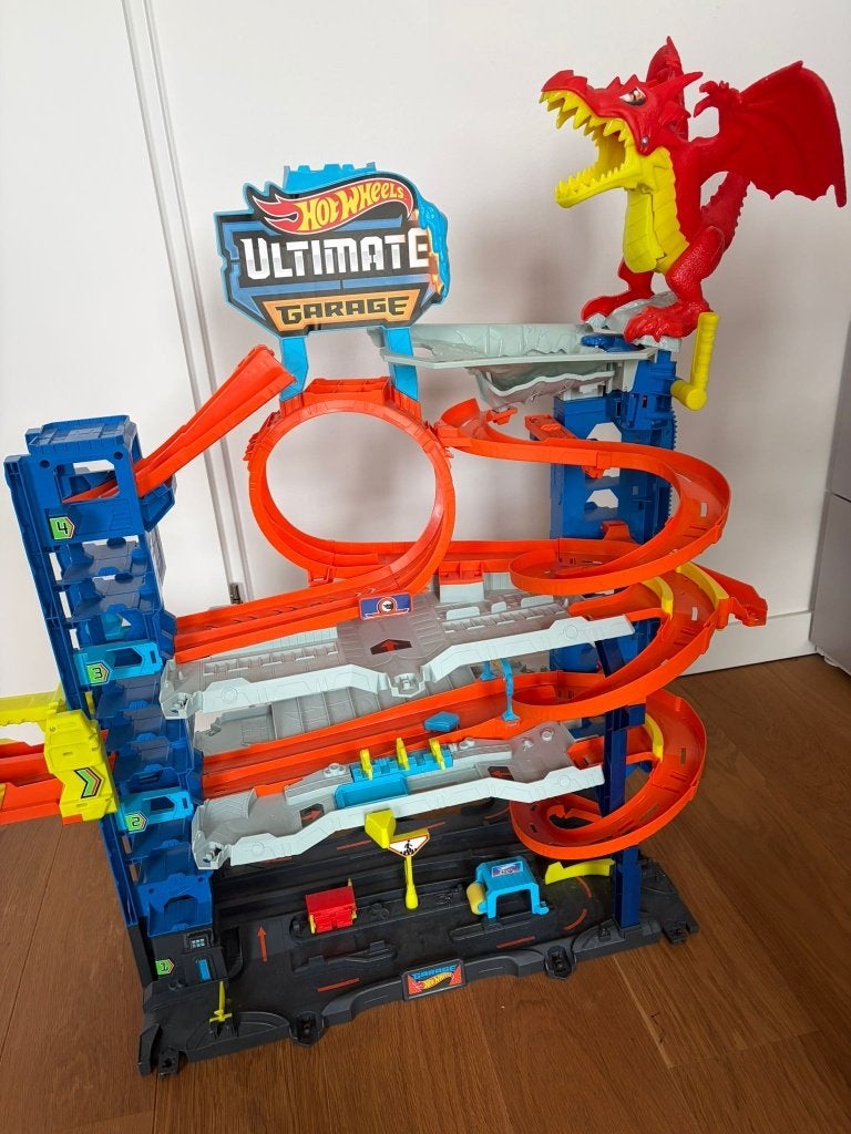 Hot Wheels ultimate garage Draak, Ophalen, Racebaan, Zo goed als nieuw, Hot Wheels