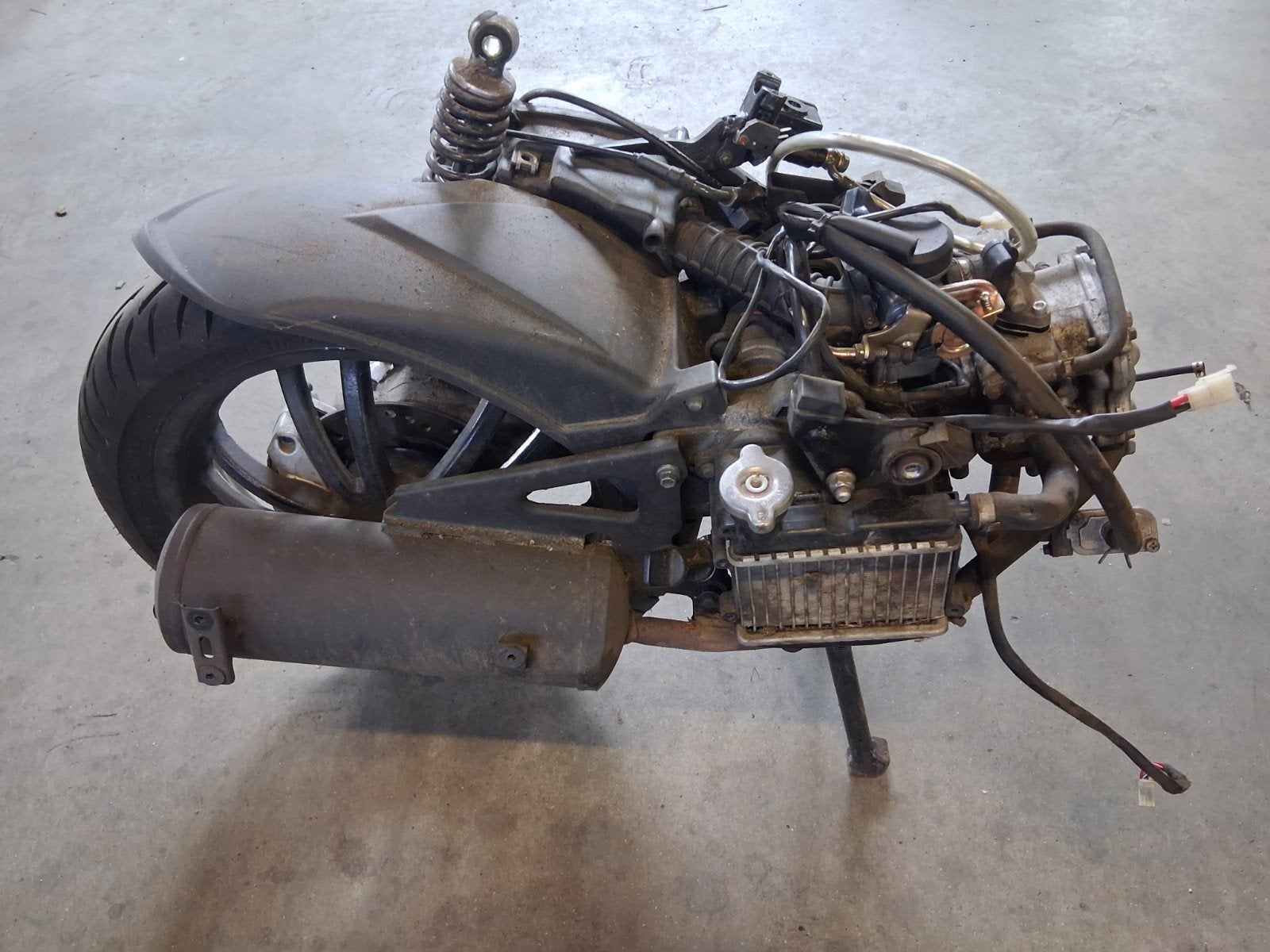 Motorblok BTC Travis watergekoeld 50cc compleet, Ophalen, Gebruikt, Blok, Overige merken
