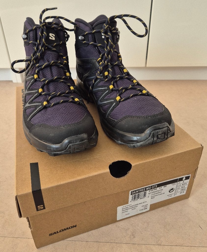 Salomon Daintree Mid GTX wandelschoenen EU 43 1/3 Night Sky, Ophalen of Verzenden, Nieuw, Schoenen