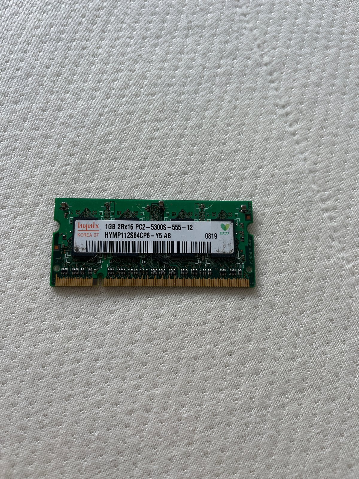 Hynix 1GB DDR2 RAM PC2-5300S Laptop Geheugen, Computers en Software, Gebruikt, Verzenden, DDR2, 2 GB