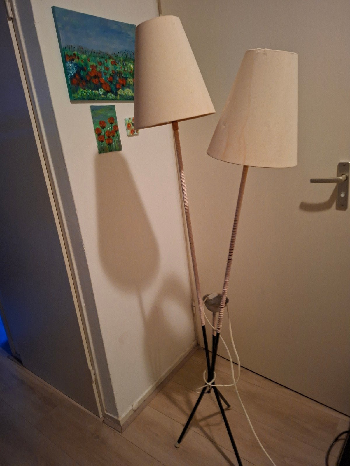 Lamp jaren 60 opknapper, Huis en Inrichting, Lampen | Vloerlampen, Ophalen, Gebruikt, Minder dan 100 cm
