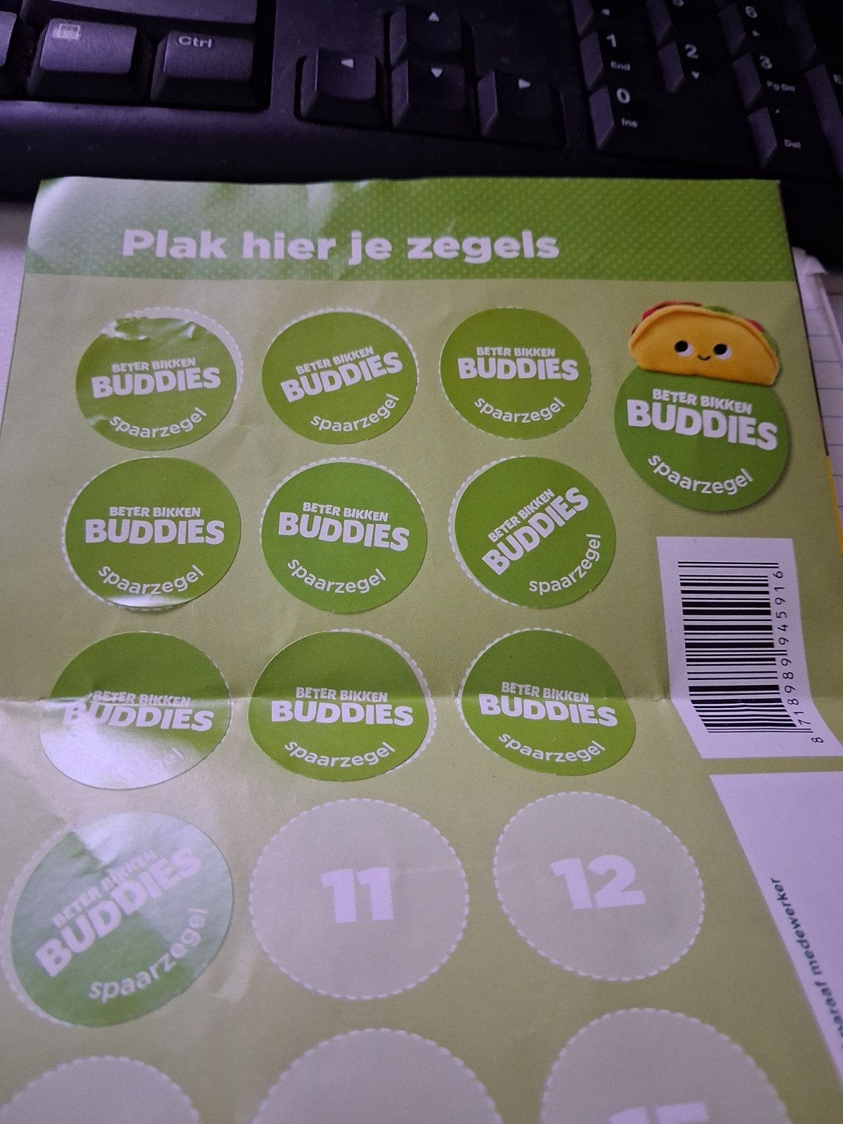 10 Plus Buddies spaarzegels, Ophalen of Verzenden, Winkel, Super of Benzinepomp, Zegels, Bonnen of Punten