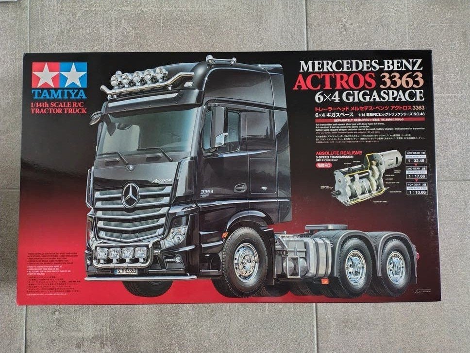 Tamiya RC Truck 1/14 Mercedes Benz Actros 3363 6X4 GigaSpace, Groter dan 1:32, Nieuw, Ophalen of Verzenden, Truck