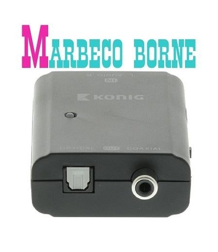 Digitale Audio Converter, 2x RCA naar Toslink, S/PDIF, Nedis, Nieuw, Info@marbeco.nl, Ophalen of Verzenden