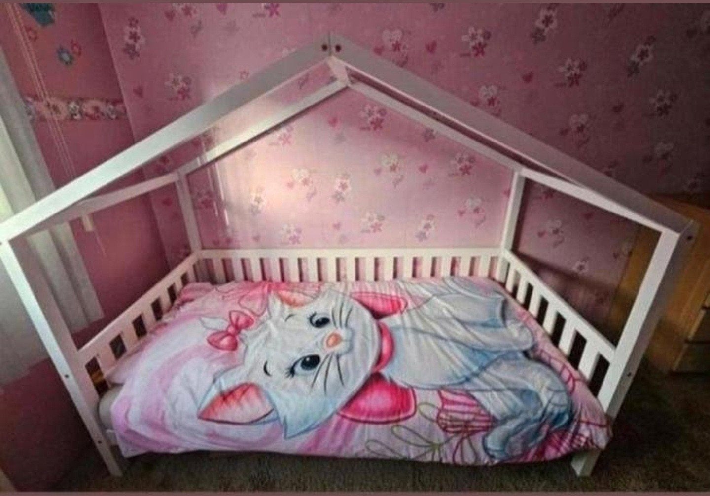 Huisjes bed, 85 tot 100 cm, Zo goed als nieuw, 180 cm of meer, Ophalen