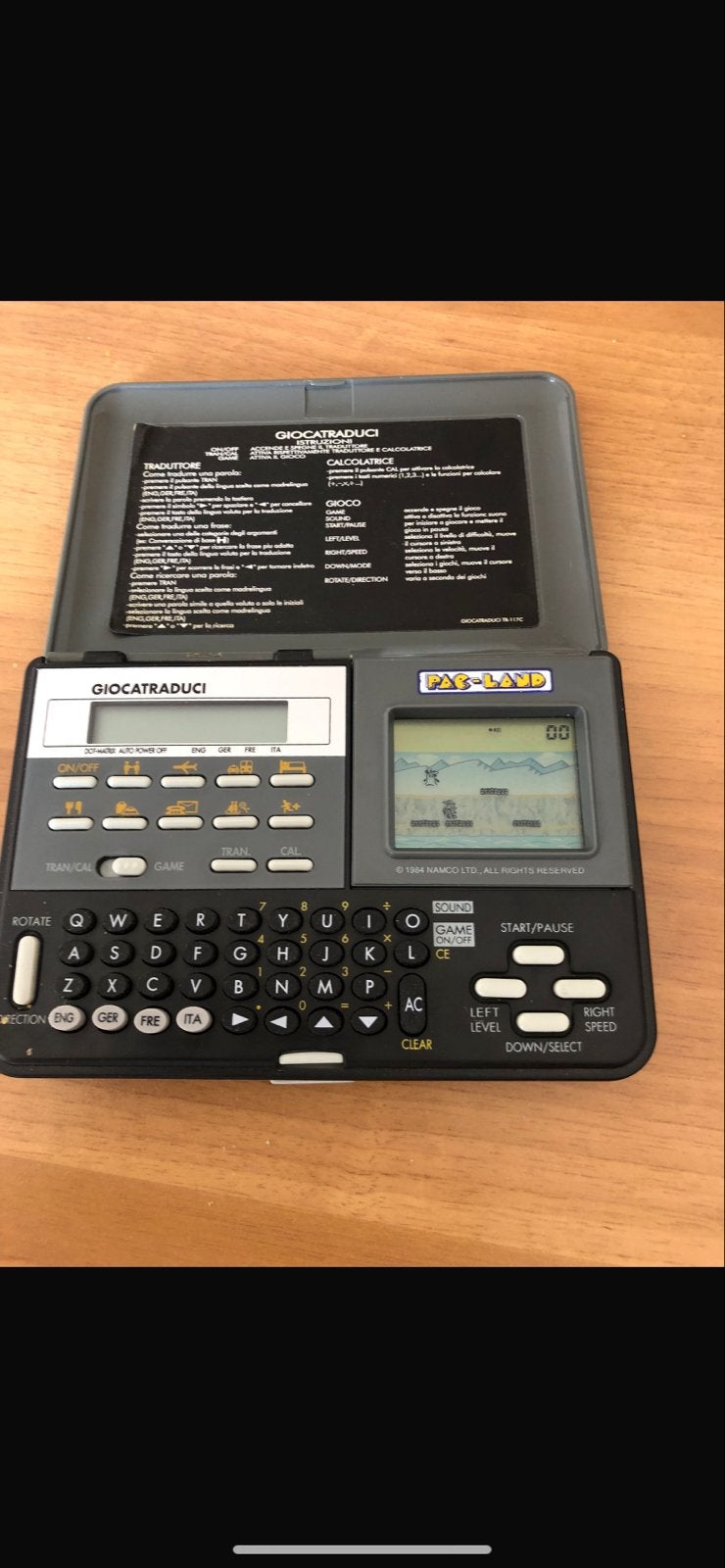 Vintage GIO CATRADUCI met PAC-LAND game, 1 speler, Ophalen of Verzenden, Zo goed als nieuw, Vanaf 3 jaar
