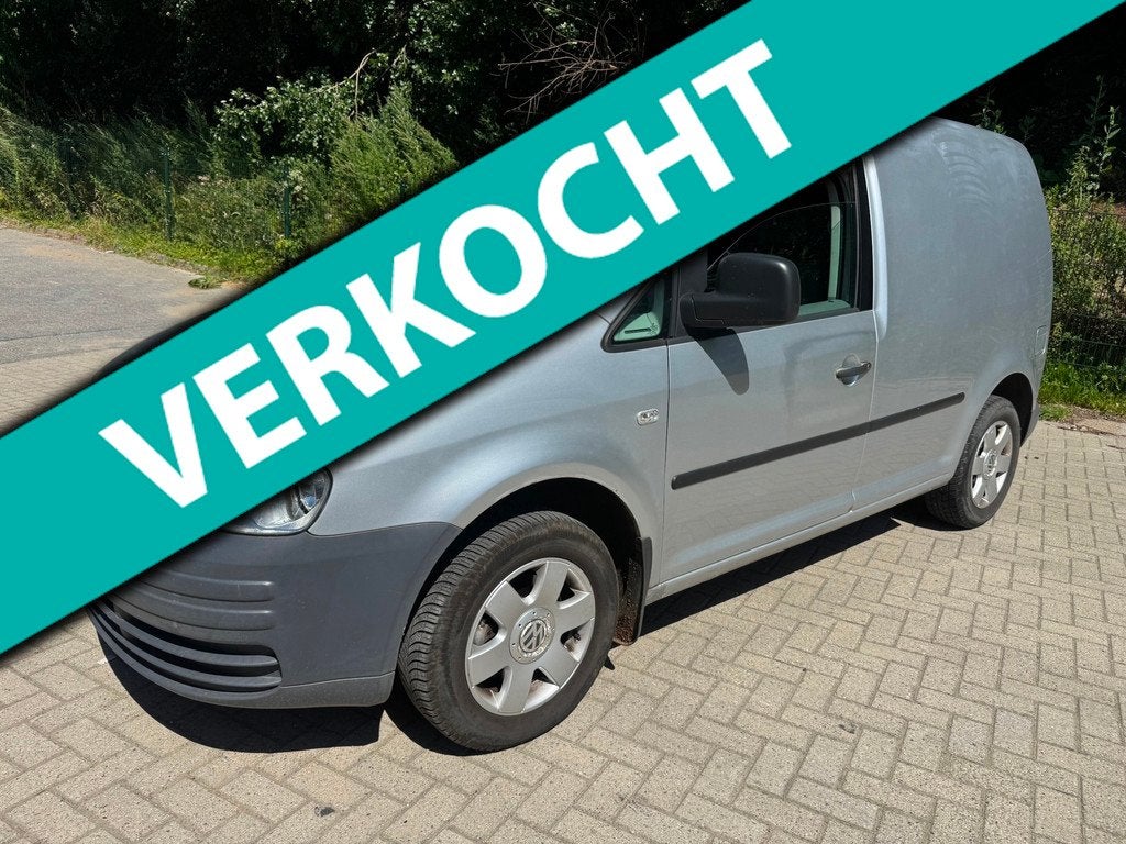 Volkswagen Caddy 1.6 850 kg. Airco ElecR, Voorwielaandrijving, Stof, Gebruikt, Zwart