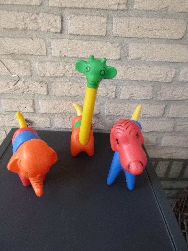 vintage tupperware puzzels (hond, olifant en giraffe), Ophalen of Verzenden, Huis en Inrichting