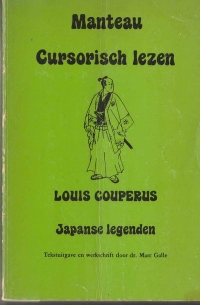 LOUIS COUPERUS-Japanse legenden. Cursorisch lezen{1e Druk}, Ophalen of Verzenden, Zo goed als nieuw, Louis Couperus