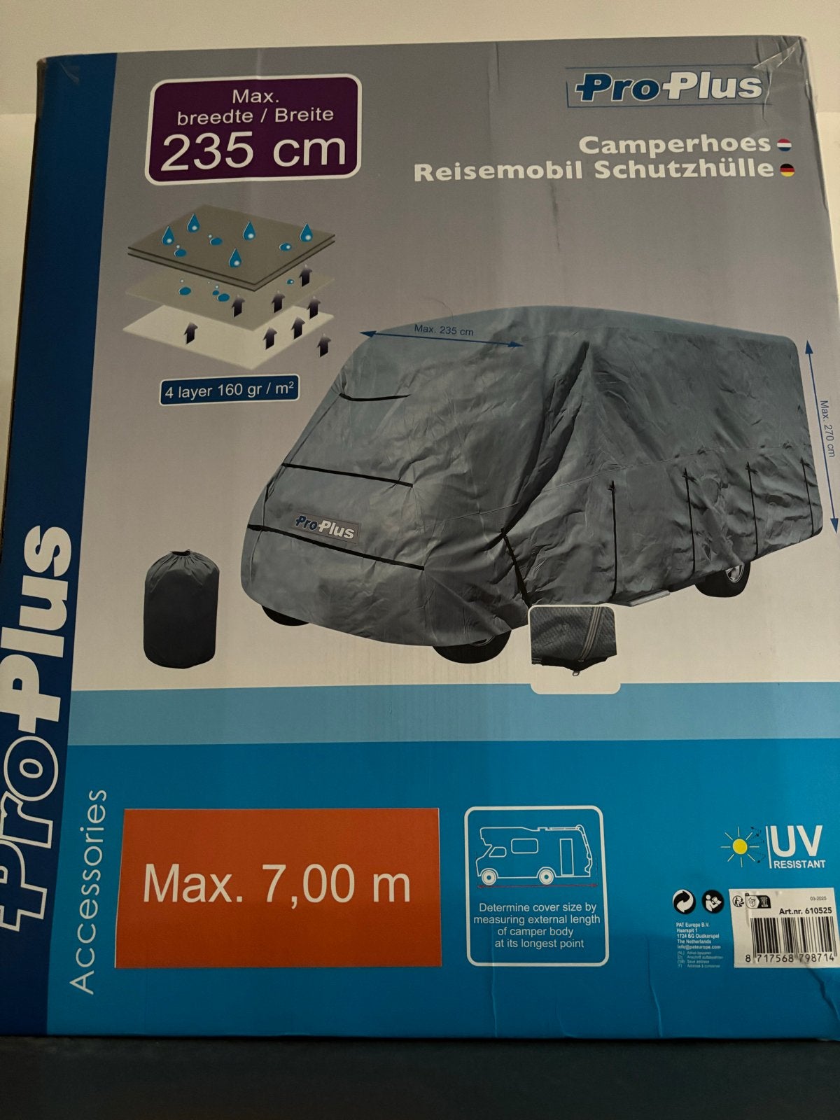 Pro-Plus Camperhoes - Max. 7,00 m - Nieuw in doos, Ophalen of Verzenden, Nieuw