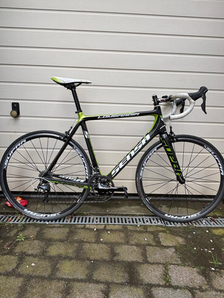 Sensa Lombardia full carbon - full ultegra - maat 58, Fietsen en Brommers, Fietsen | Racefietsen, Gebruikt, Carbon, 57 tot 61 cm