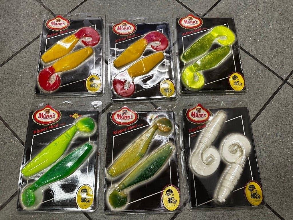 6 verpakkingen Mann's Shads assorti groot, Watersport en Boten, Mann's, Overige typen, Nieuw, Ophalen of Verzenden