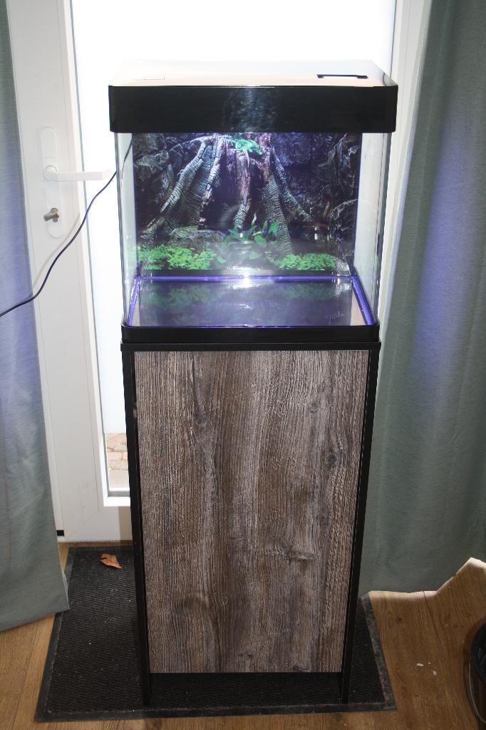 Aquarium superfish panorama 50 met enkele onderkast, Dieren en Toebehoren, Vissen | Aquaria en Toebehoren, Ophalen, Gebruikt, Superfish