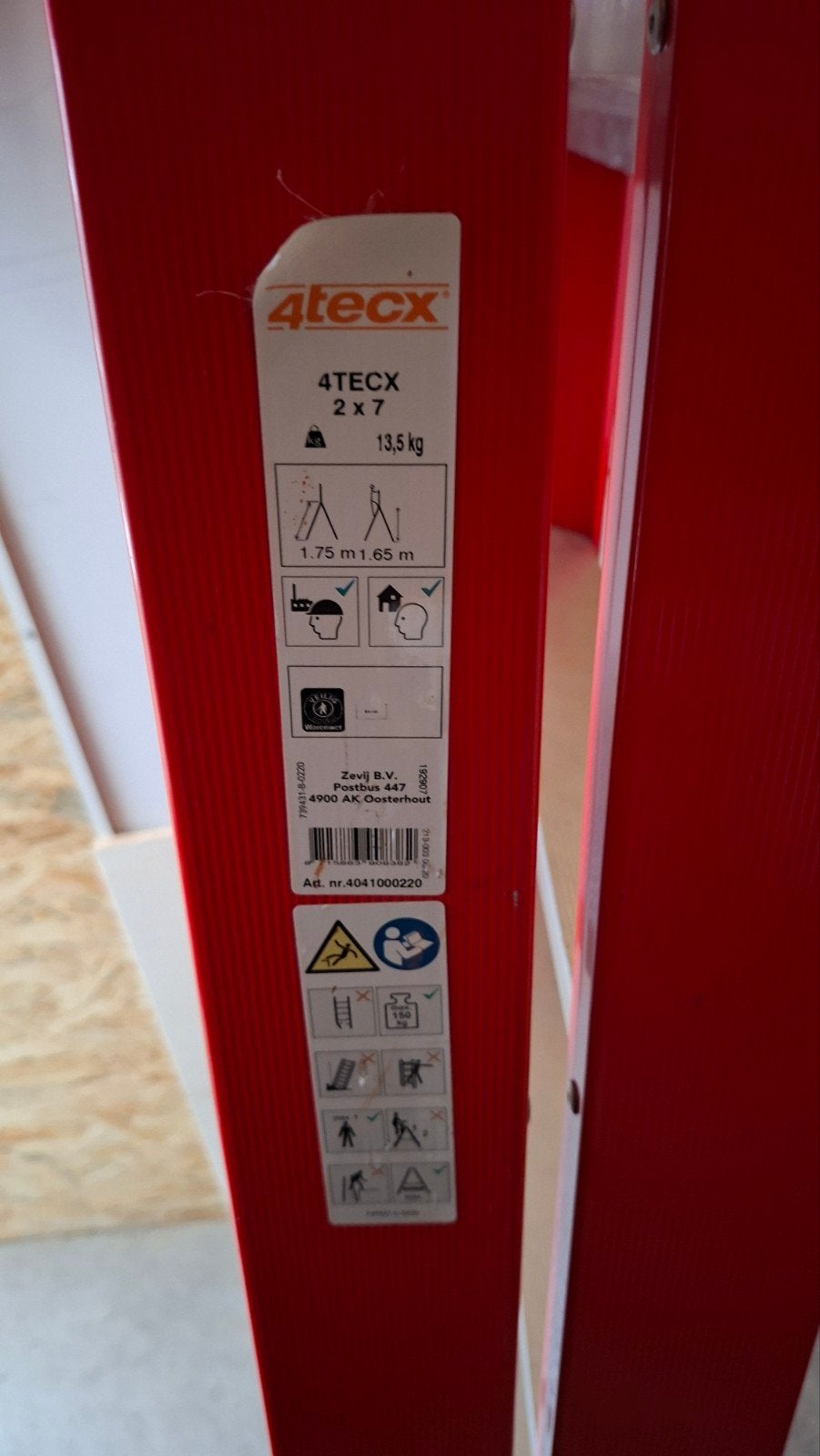 4tecx Trap 2x7 - Stevige en veilige a trap, Ophalen, Gebruikt, Trap, Minder dan 2 meter