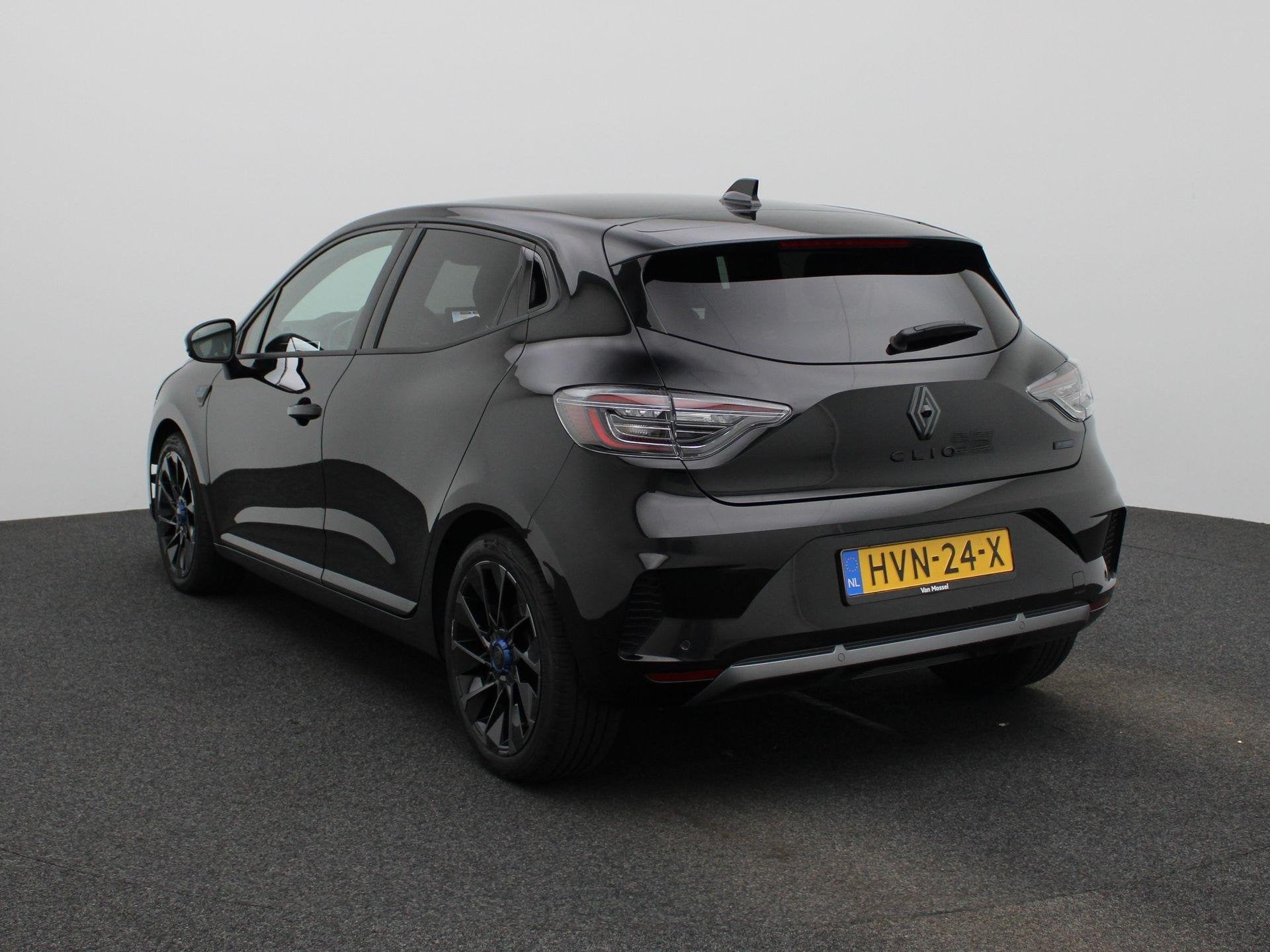 Renault Clio 1.6 E-Tech Full Hybrid Esprit Alpine 145PK | Au, Gebruikt, Euro 6, Leder en Stof, Zwart