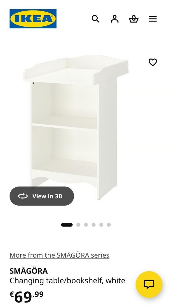 Ikea Smagora Commode voor baby, Kinderen en Baby's, Kinderkamer | Commodes en Kasten, Ophalen, Gebruikt, 50 tot 70 cm, 75 tot 100 cm