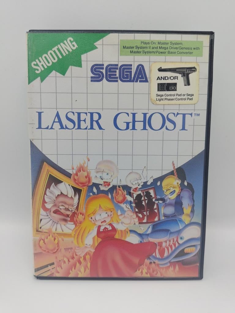 Laser Ghost - Sega Master System (PAL, CIB), Gebruikt, Shooter, 1 speler, Ophalen of Verzenden