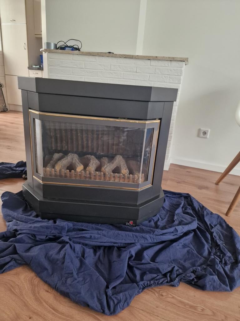 Bo-Cal Gaskachel - Sfeervolle Vrijstaande Haard, Ophalen, Gebruikt, Gas, Vrijstaand