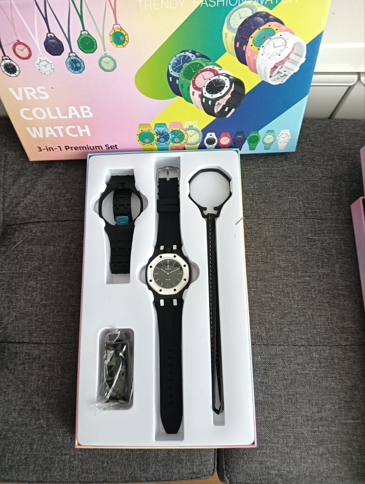 Swatch AP Royal Pop set in 4 kleuren met doos, Ophalen of Verzenden, Nieuw, Swatch AP