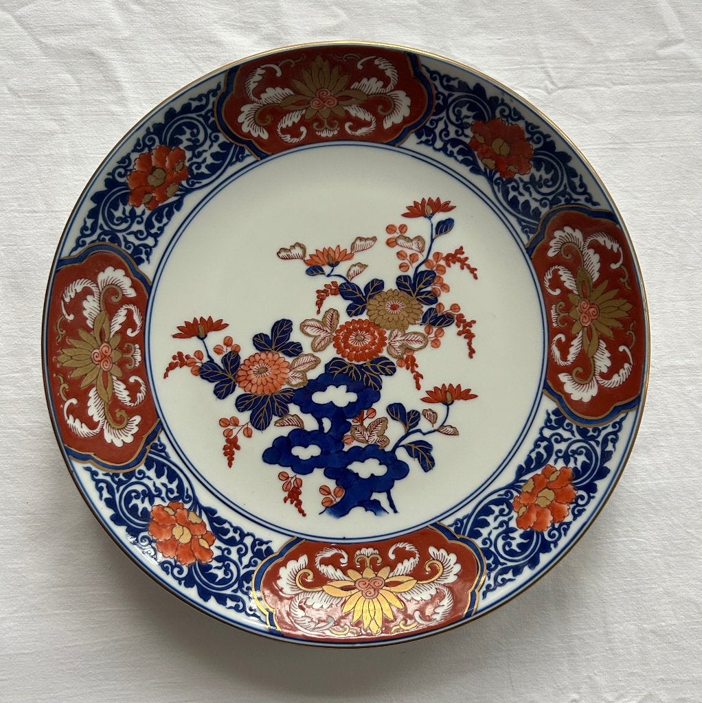 Porseleinen Gold Imari schotel, Antiek en Kunst, Ophalen of Verzenden