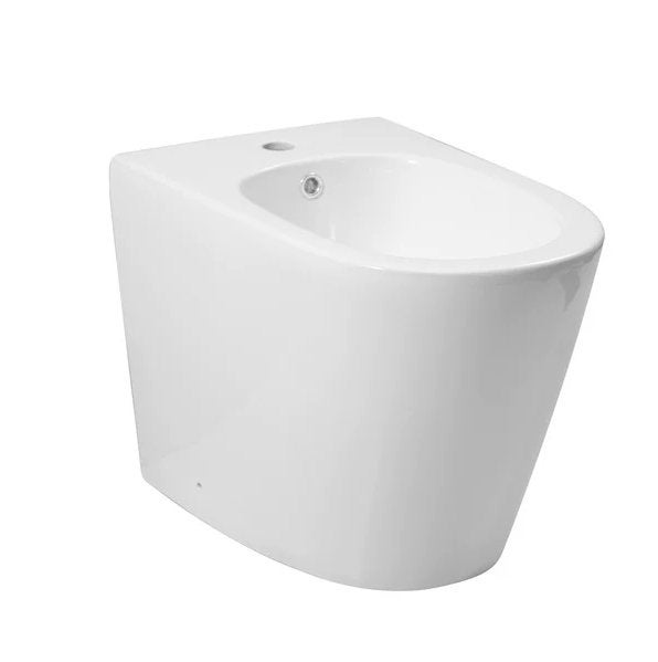 Water Closet, Glans Wit, Keramiek, Bidet, Sanitair, Latvia, Ophalen of Verzenden, Nieuw, Wit, Steen/keramiek