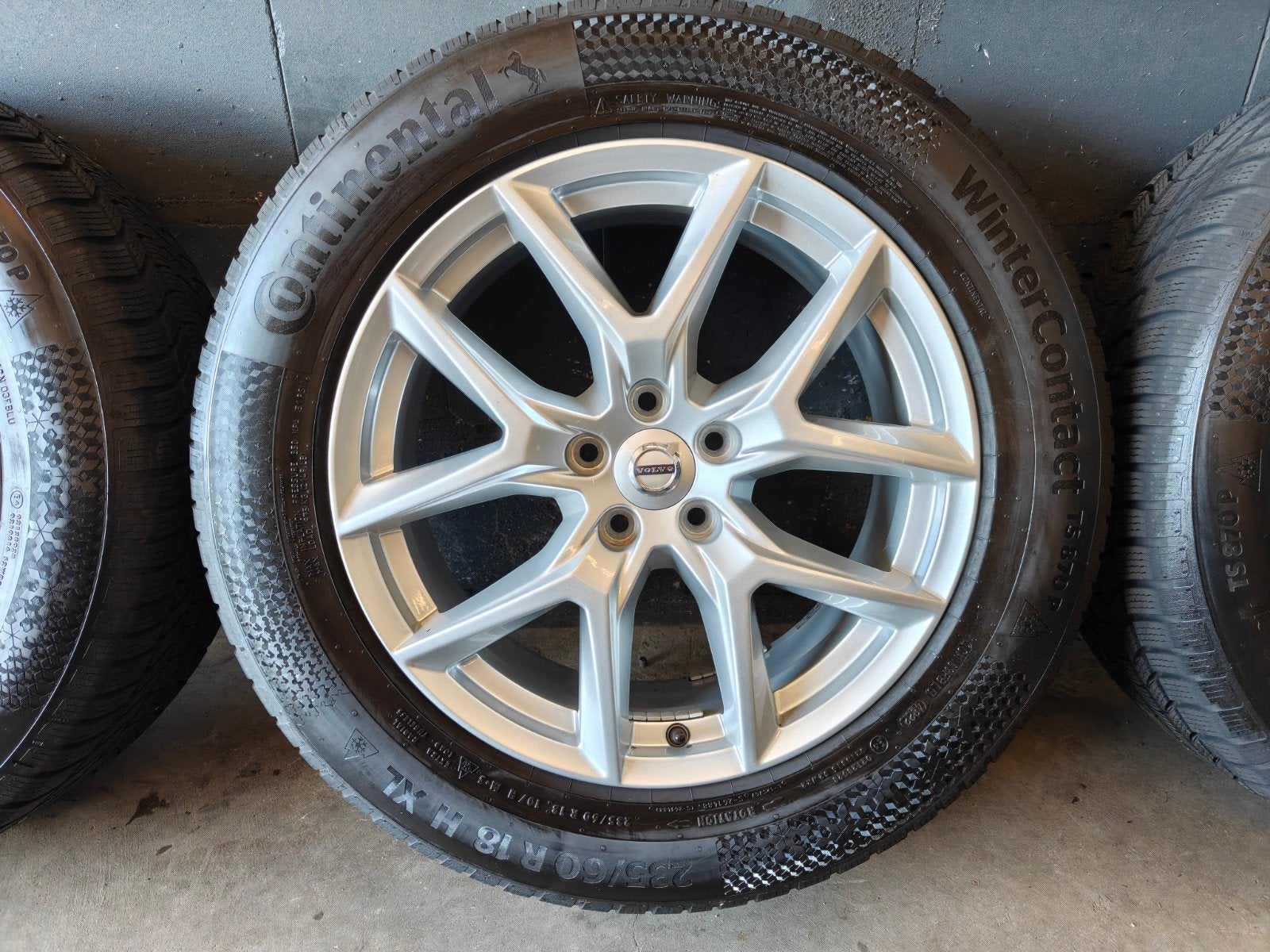 18" Originele Volvo XC60 Winterset Continental Y-Spoke, 18 inch, Gebruikt, Banden en Velgen, Onbekend