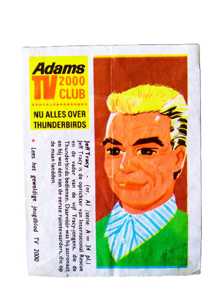 thunderbirds nr.1*1966*jeff tracey adams serie tv club 2000, Ophalen of Verzenden, Gebruikt, Tv, Foto of Kaart