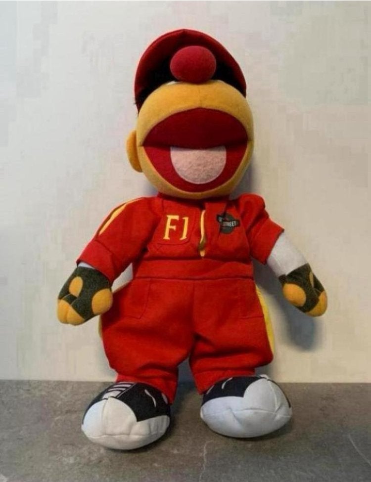 Ik ben ERNIE - knuffel 35 cm - nieuw - formule 1, Ophalen of Verzenden, Zo goed als nieuw, Overige typen