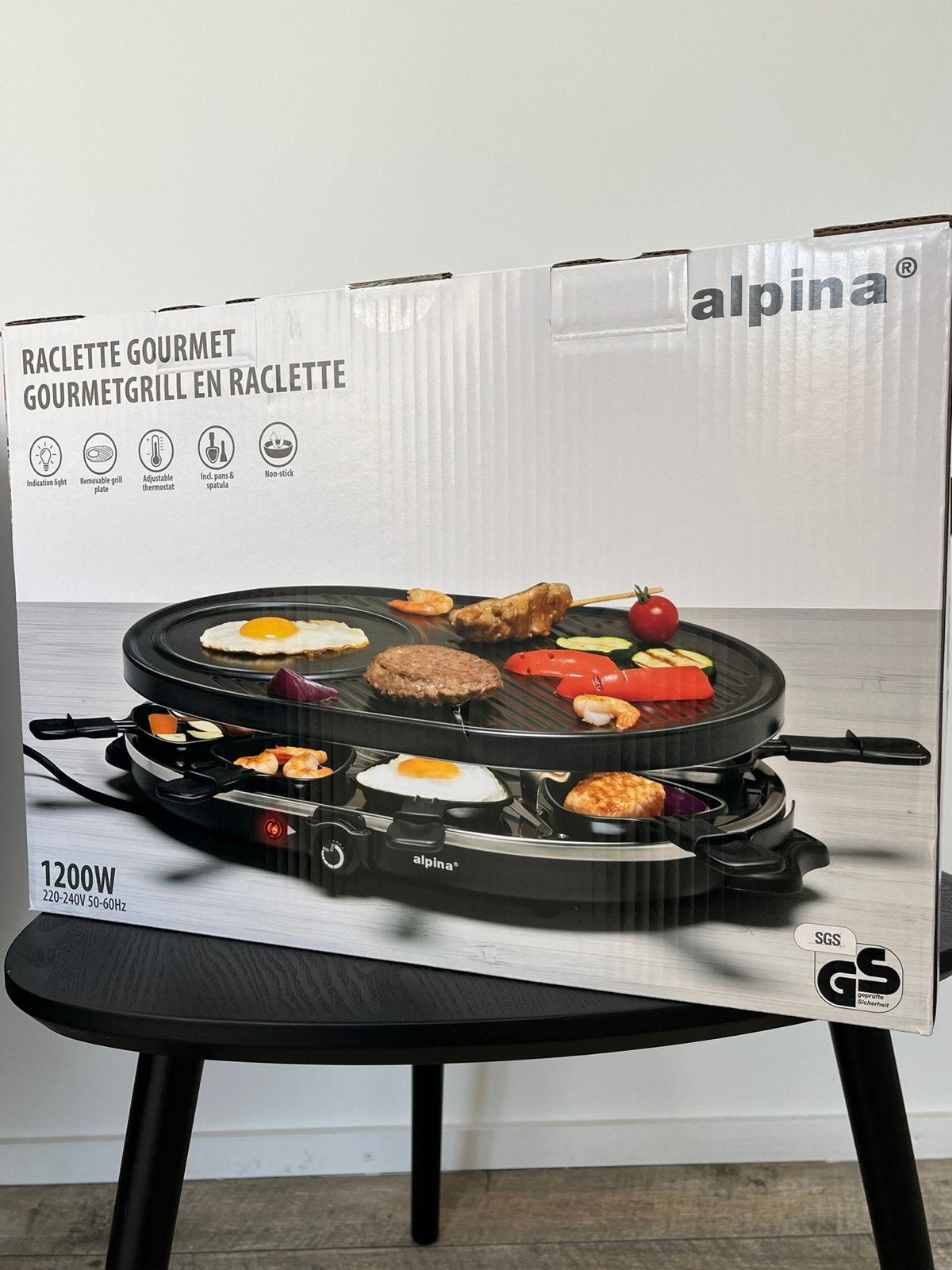 Nieuw Gourmetstel 8 Personen, Raclette Grill 1200W, Ophalen, Nieuw, 8 personen of meer