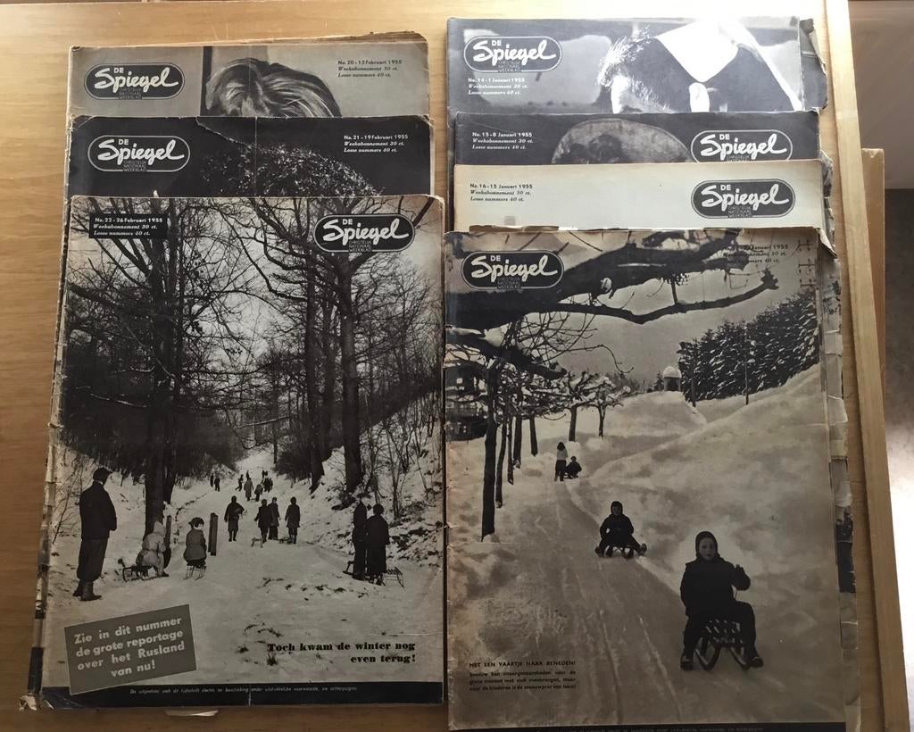 De Spiegel, chr.nationaal week blad en Vizier., Verzamelen, Ophalen, 1940 tot 1960, Gebruikt, Overige onderwerpen