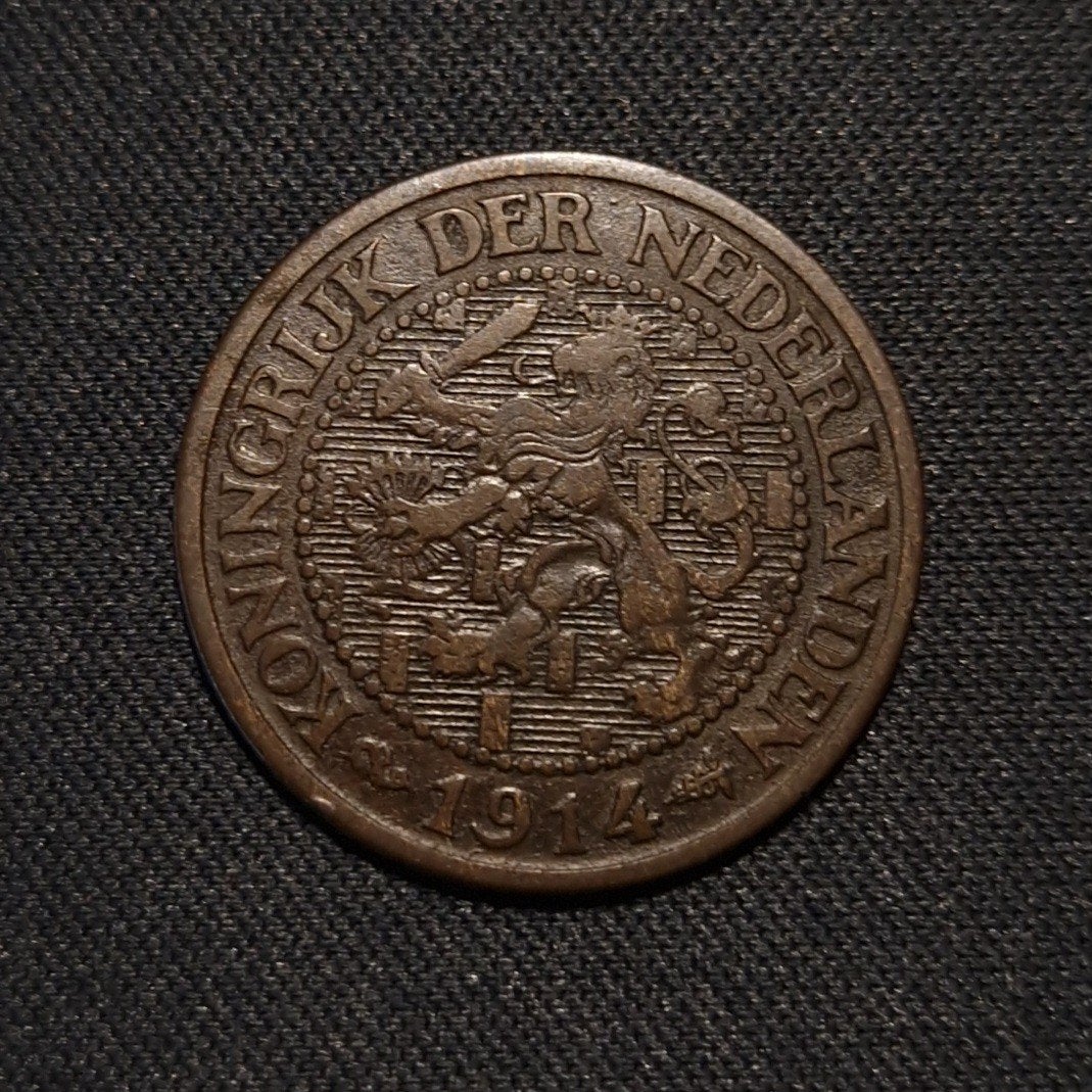 2 1/2 cent 1914, Verzenden, Koningin Wilhelmina, Losse munt