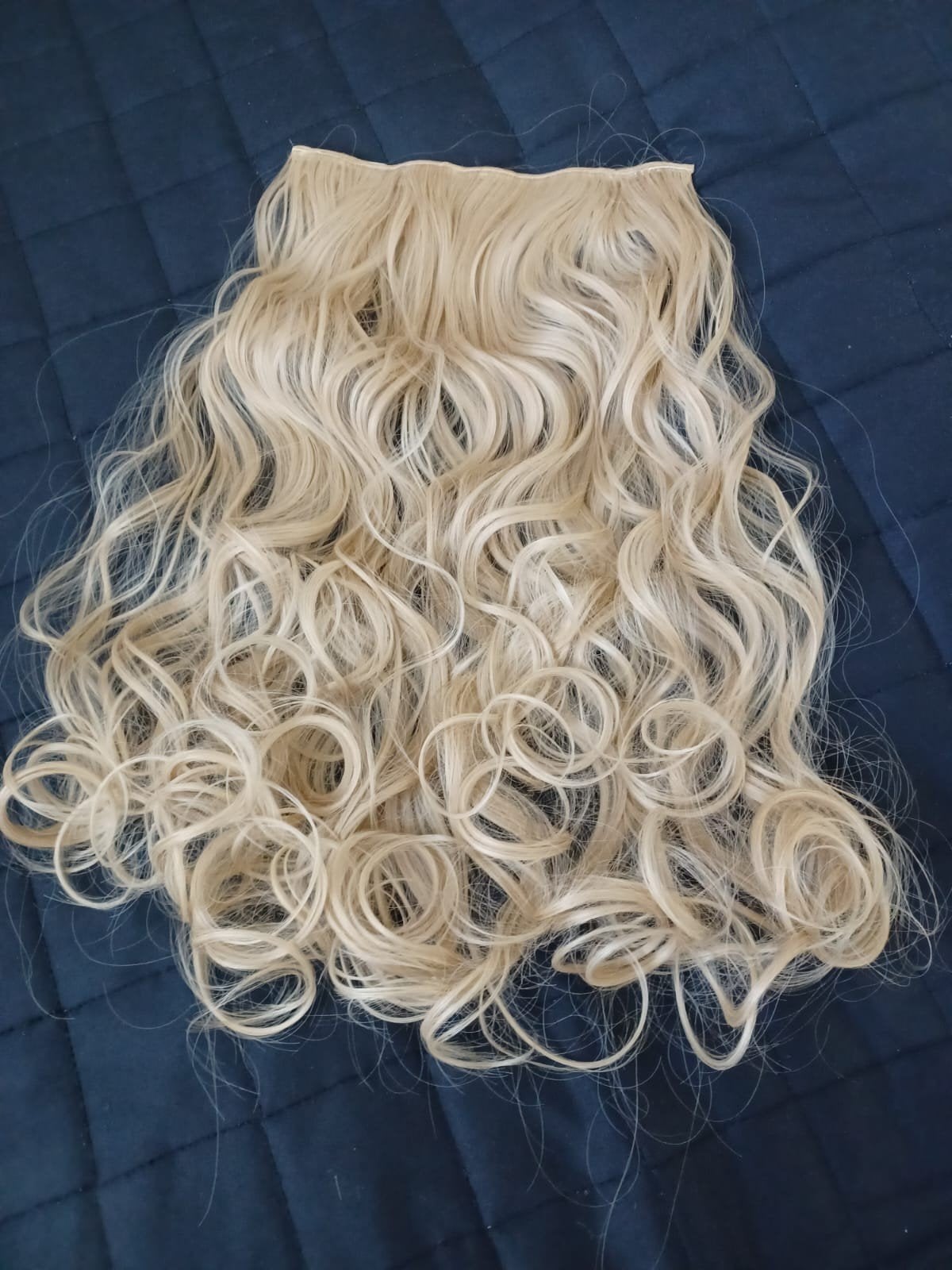 Blonde  haarverlenging met clips Nw  Balmain, Ophalen of Verzenden, Nieuw, Pruik of Haarverlenging