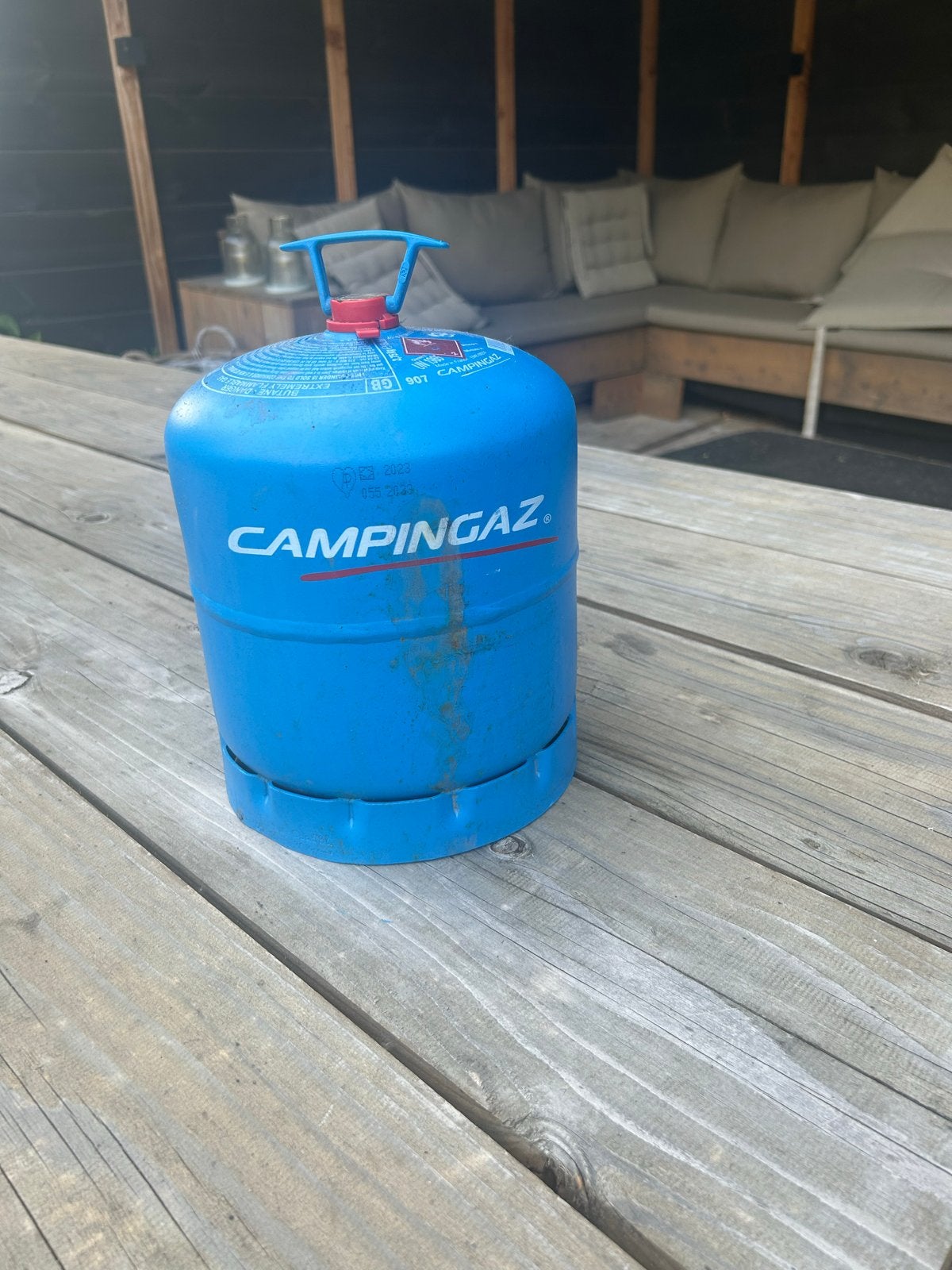 Campingaz gasfles, Caravans en Kamperen, Kampeeraccessoires, Ophalen, Zo goed als nieuw
