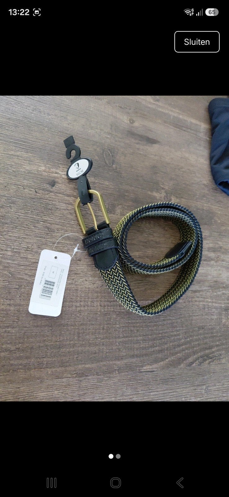 Horka riem 90 cm met zwart en goud, Dieren en Toebehoren, Ophalen of Verzenden, Nieuw, Schoeisel